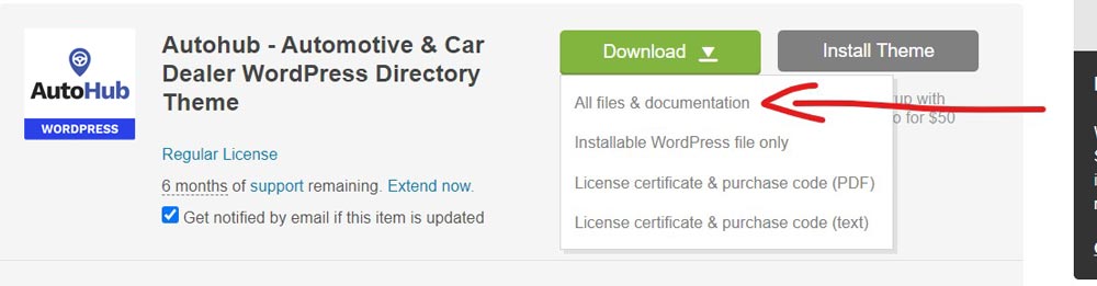 Theme Installation – Autohub Documentation